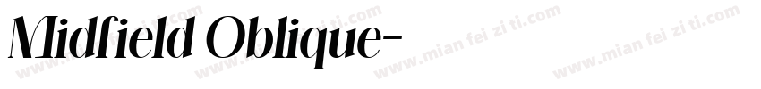 Midfield Oblique字体转换